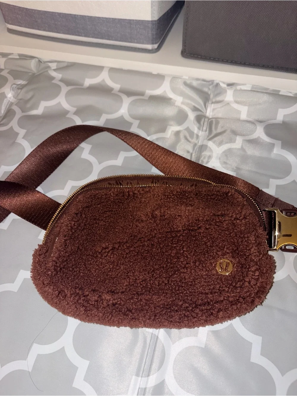 lululemon athletica Brown Sherpa Crossbody Bag